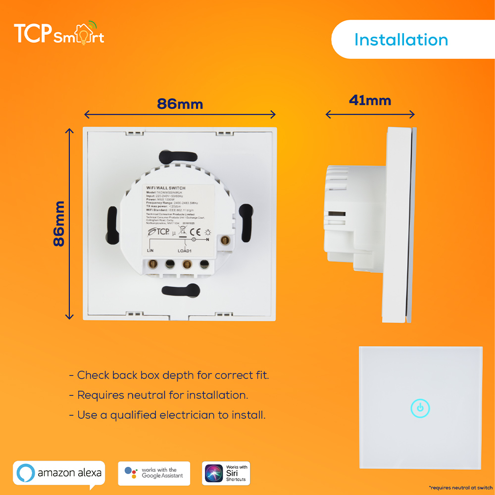 TCP Smart WiFi Double Switch Image 3