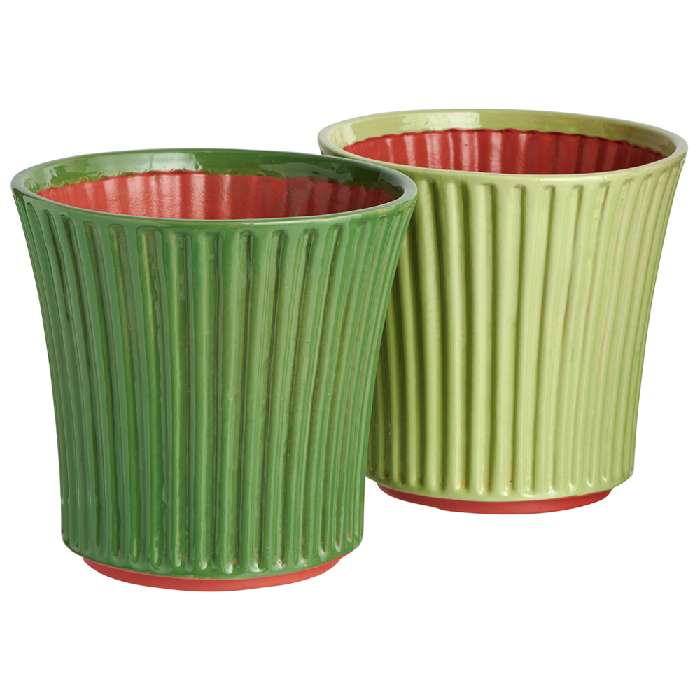 Wilko Indoor Ribbed Pot 18cm Wilko