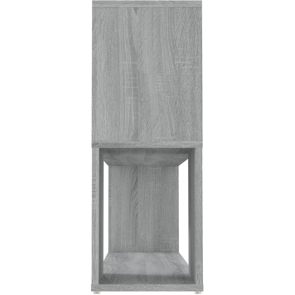 vidaXL 2 Shelf Grey Sonoma Oak Bookcase Image 5