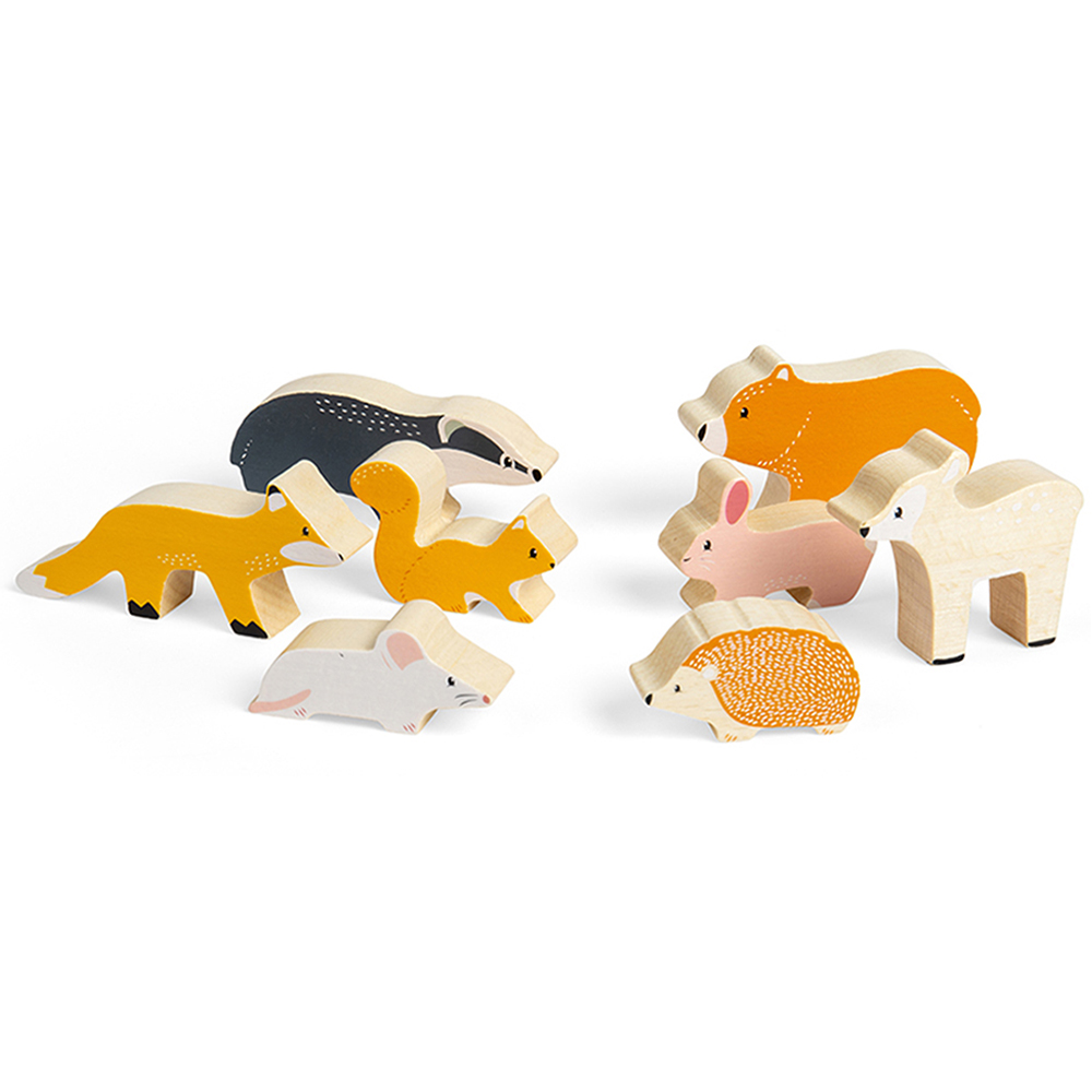 Bigjigs Toys FSC Woodland Animal Set Multicolour Image 3