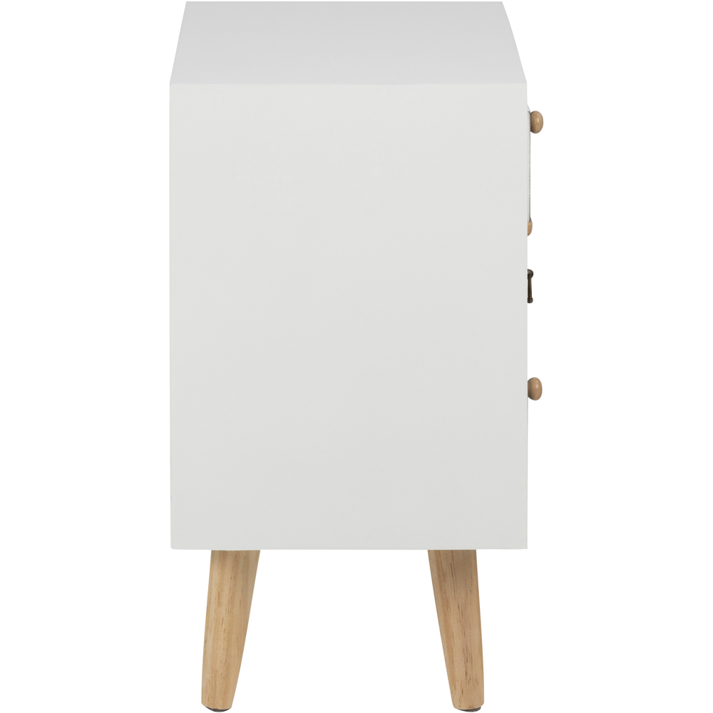 Florence Thais 4 Drawer White Chest of Drawers Image 5