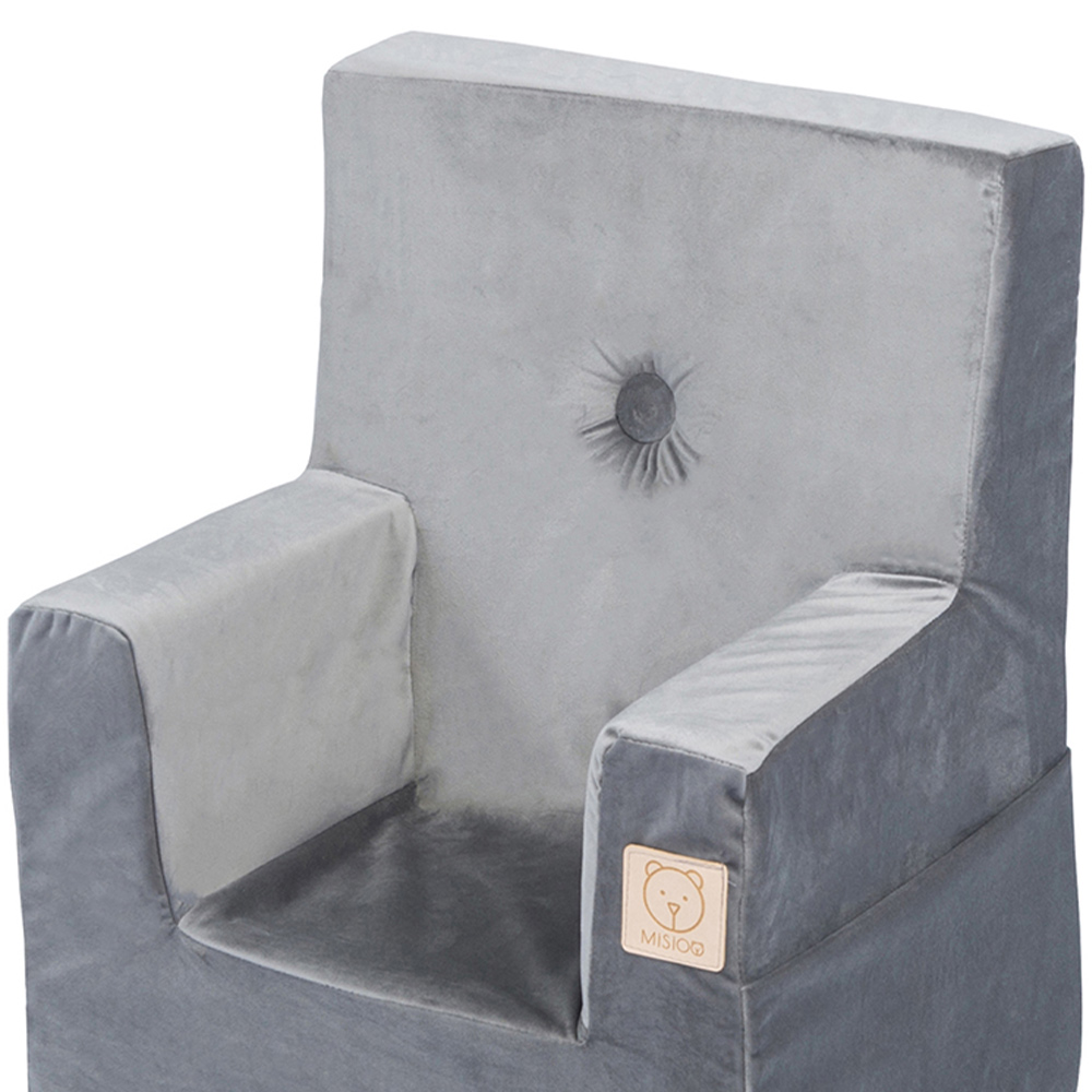 Misioo Kids Foldie Seat and Pocket Grey Image 3