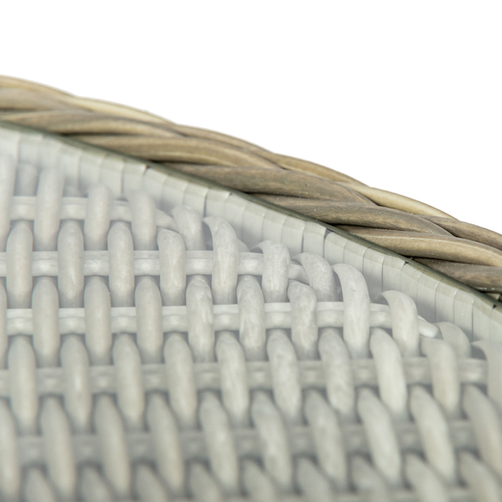 Royalcraft Wentworth Rattan Effect 6 Seater Ellipse Highback Comfort Dining Set Image 9