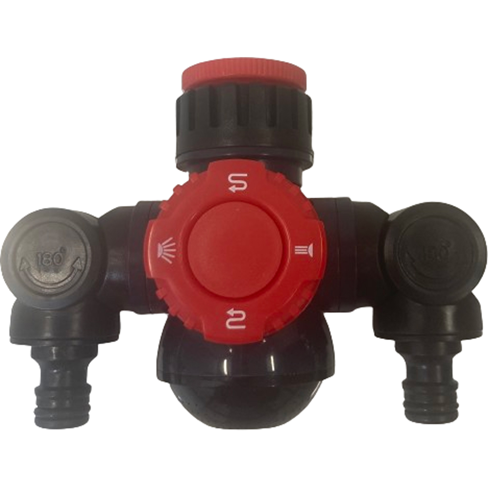 Avilo 3-Way Multi-Function Tap Connector with Twin Hose Outlet Image 4