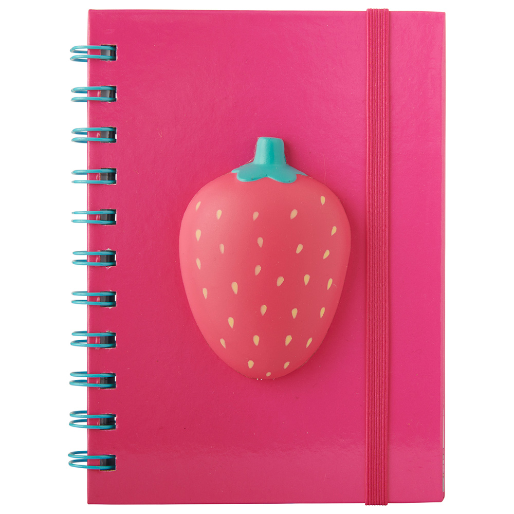 Wilko A6 Wiro Strawberry Notebook Image 1