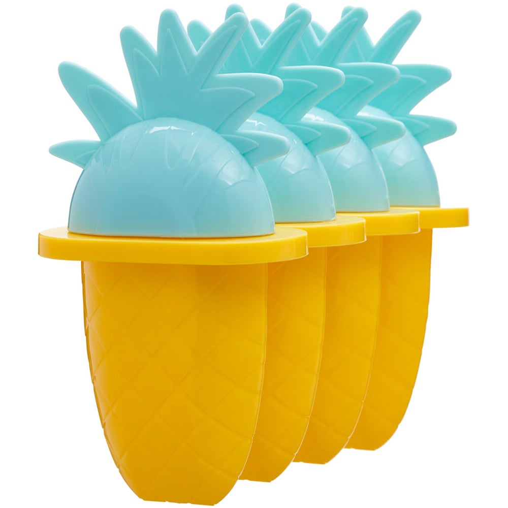Wilko Summer Pineapple Shape Lolly Moulds 4 Pack Wilko