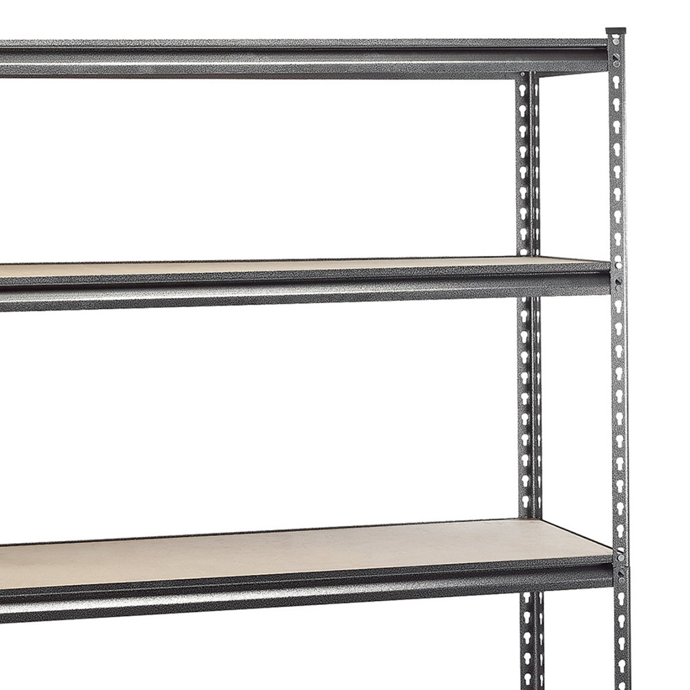 Draper 183 x 61 x 122cm Heavy-Duty Steel 5 Shelving Unit Image 3