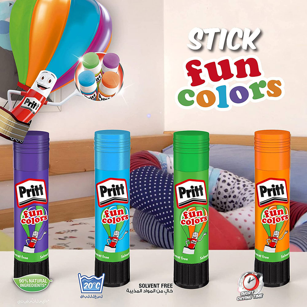 Pritt Colours Glue Sticks 4 x 10g Image 4