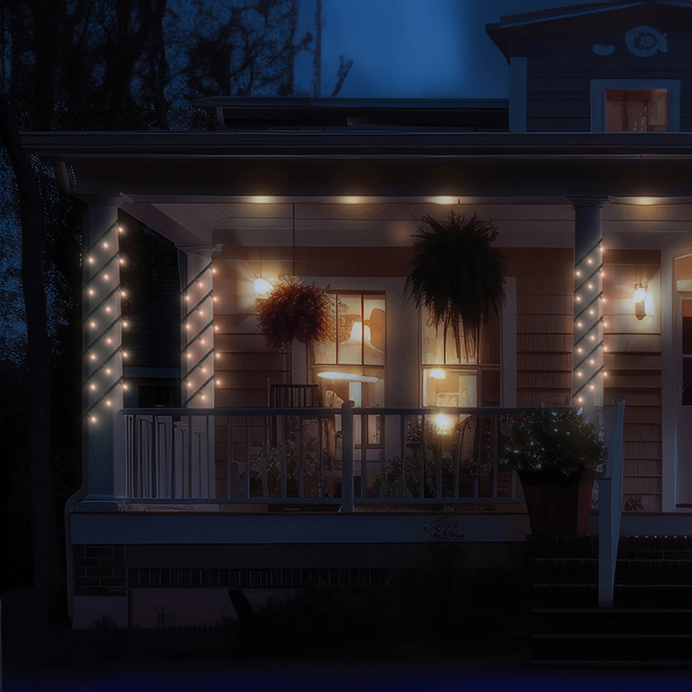 Eagle Connect Gold LED Black String Light 65m Image 4