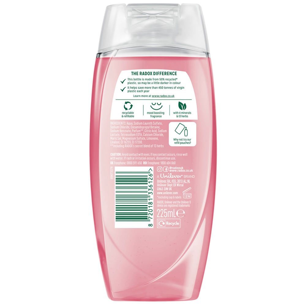 Radox Feel Uplifted Mineral Therapy Shower Gel 225ml Image 3