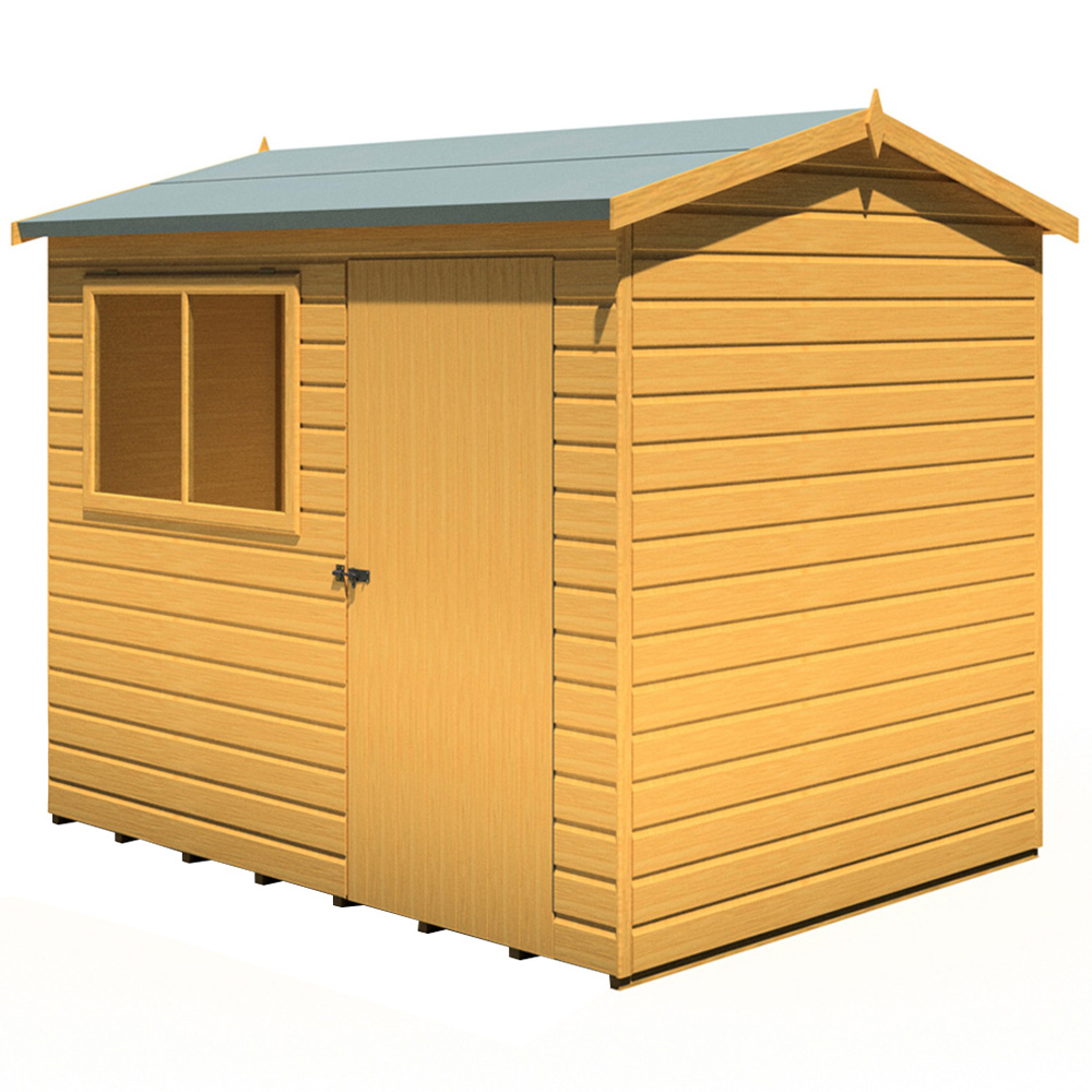 Shire Lewis 8 x 6ft Style C Reverse Apex Shed Image 1