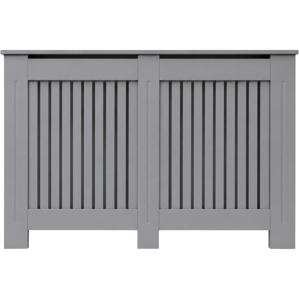 Caecus Grey Vertical Slat Radiator Cover 815 x 1520 x 190mm Image
