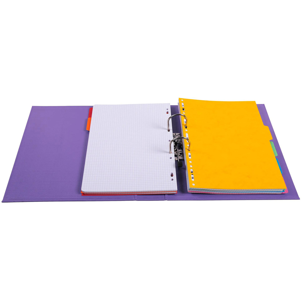 Exacompta PremTouch A4 Dark Purple PVC Lever Arch File 10 Pack Image 4