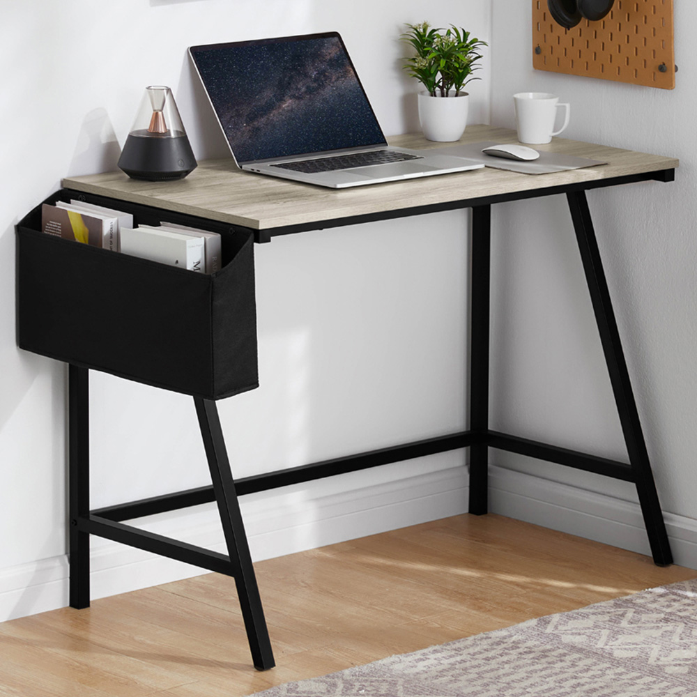 Vida Designs Brooklyn Grey Small Computer Desk Image 1