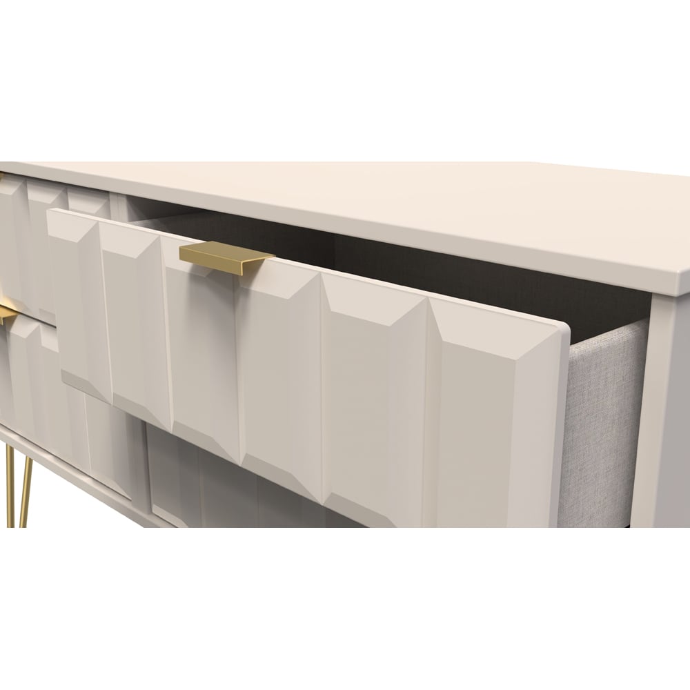 Crowndale Cube 4 Drawer Matt Kashmir Chest of Drawers Ready Assembled Image 6