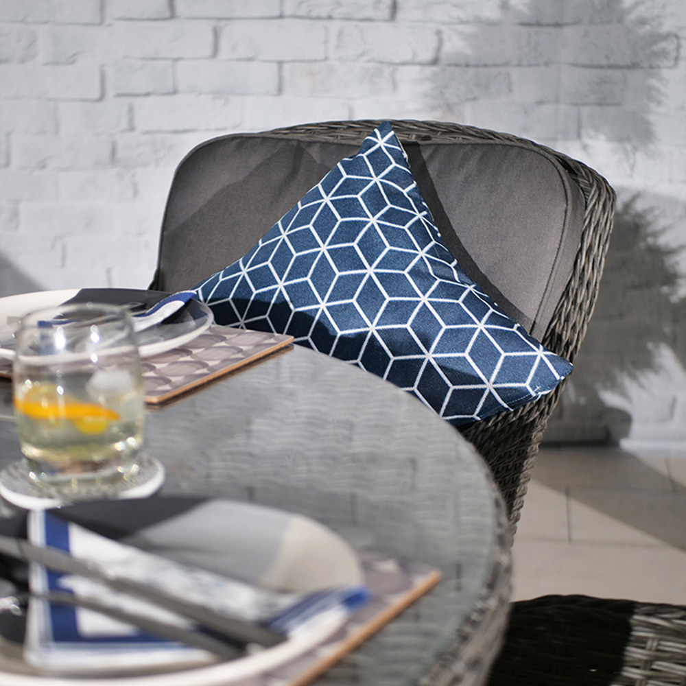 Amir Blue Geometric Scatter Cushion 45 x 45cm 2 Pack Image 2