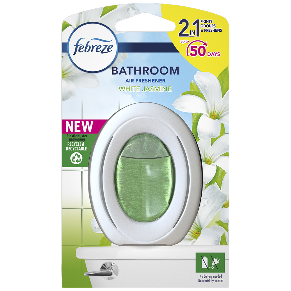 Febreze White Jasmine Bathroom Air Freshener 1ct Wilko