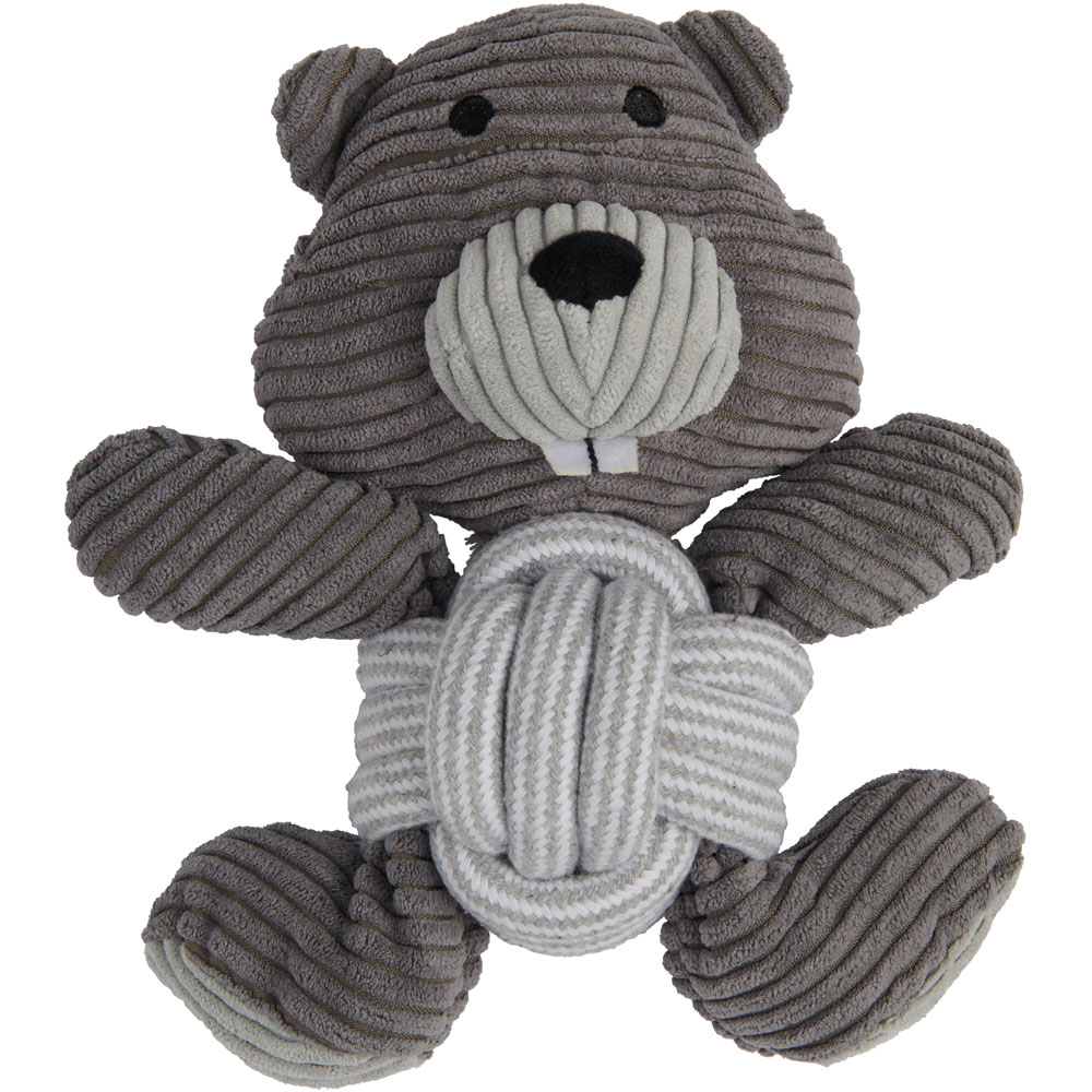 Single Wilko Animal with Knot Ball Dog Toy in Assorted style Image 2