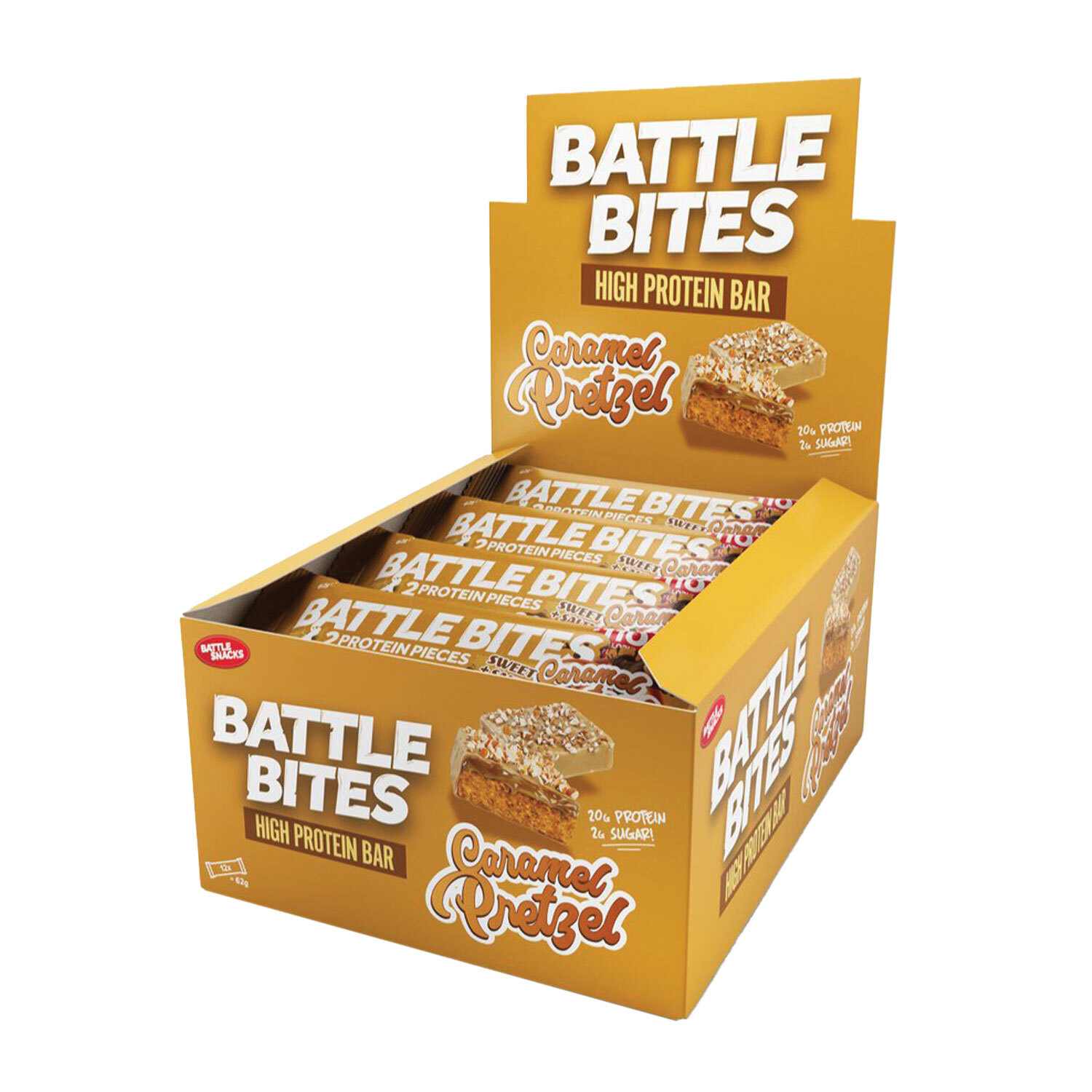 Battle Bites Caramel Pretzel Protein Bar Image 2