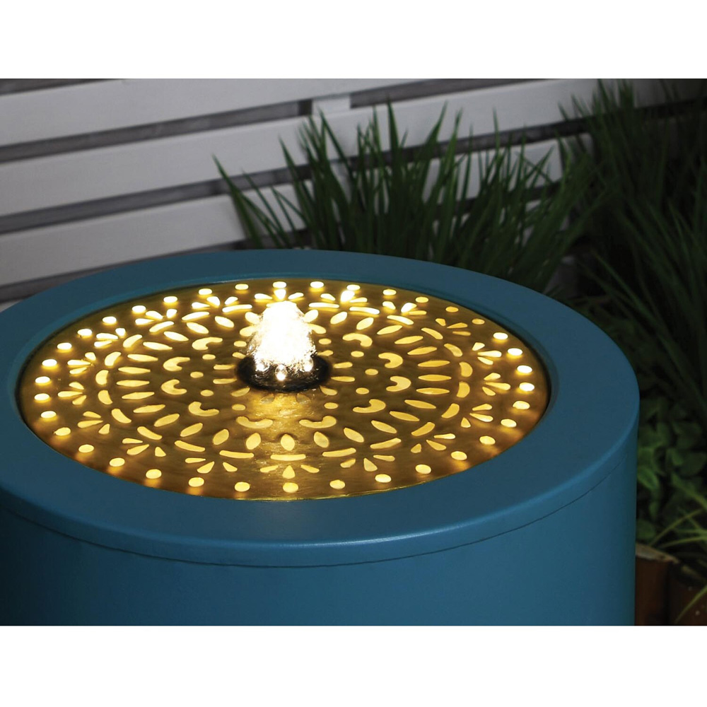 Slim Contemporary Water Feature - Blue Image 4