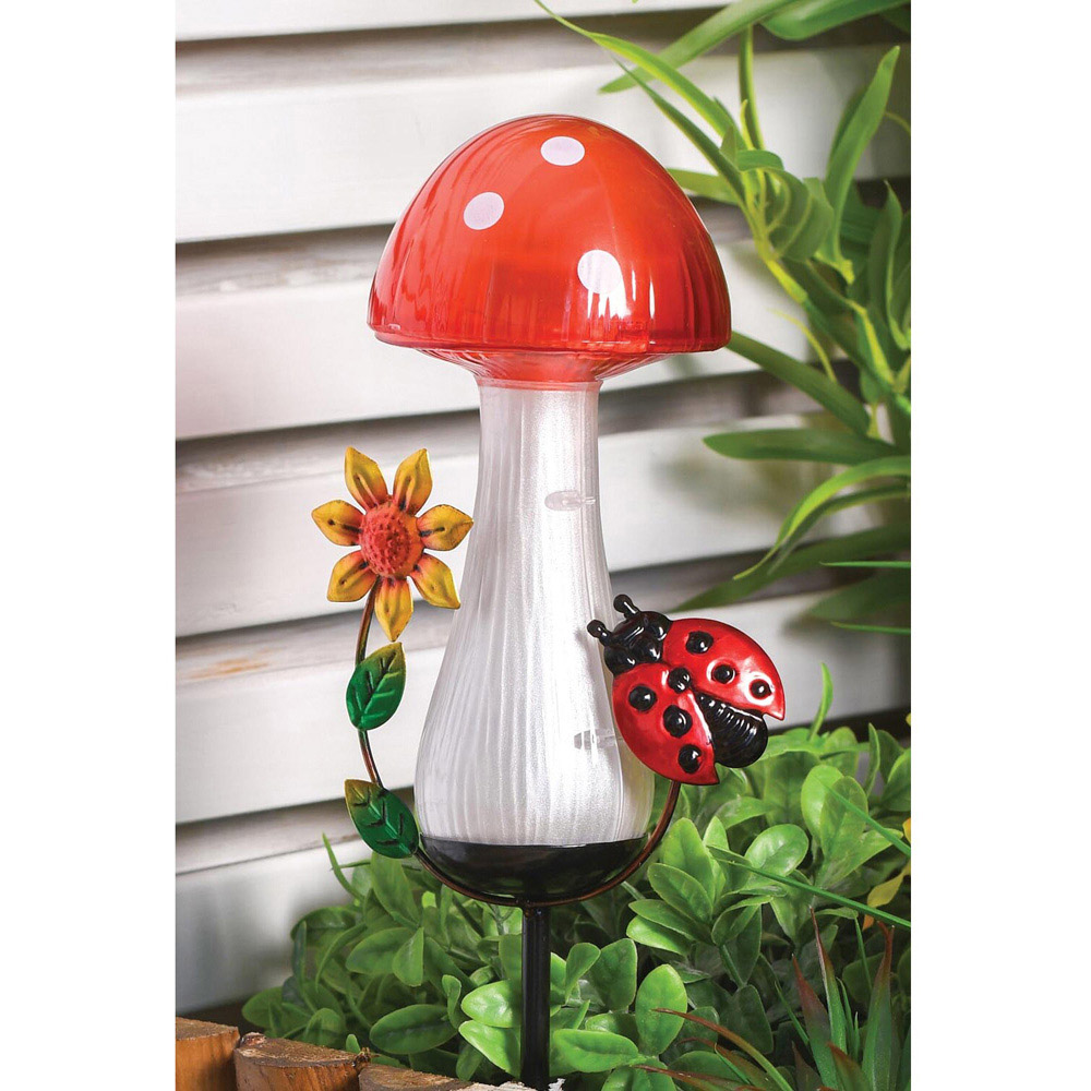 Solar Mushroom Stake Light Image 6