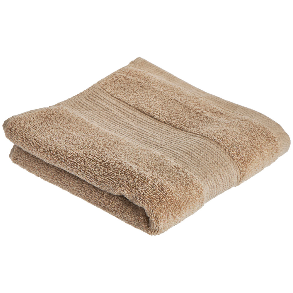 Wilko Supersoft Hand Towel Hummus Image 1