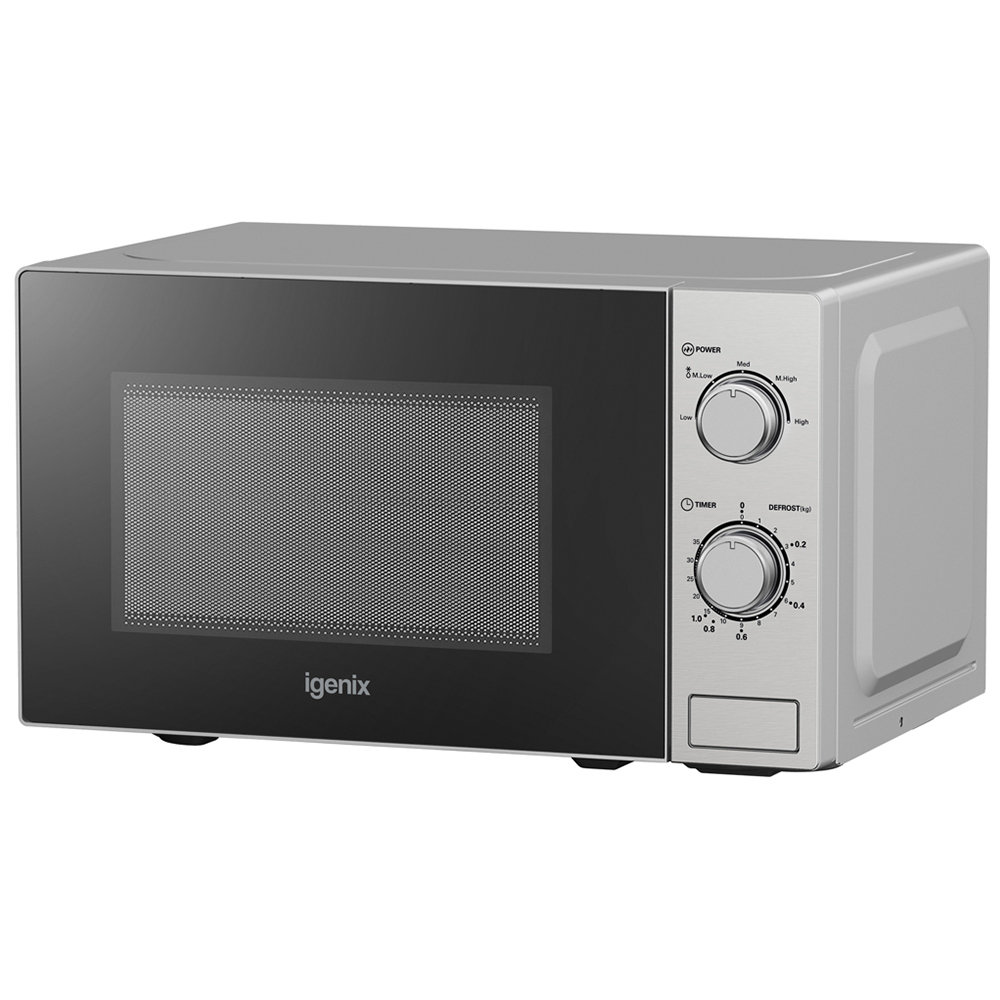 Igenix Stainless Steel 20L 800W Manual Microwave Image 2