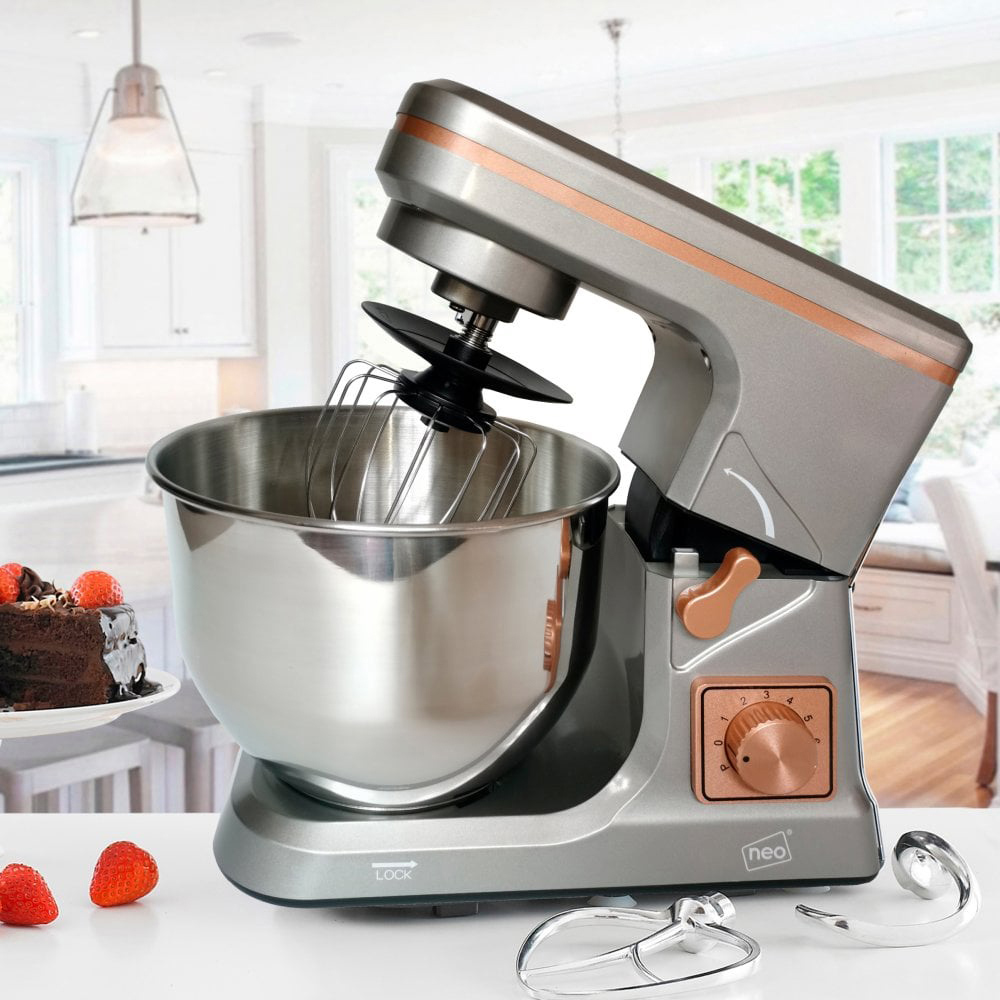Neo Copper and Grey 5L 6 Speed 800W Electric Stand Food Mixer Image 2