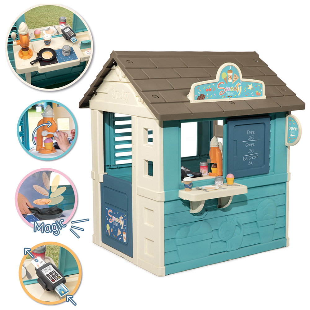 Smoby Sweety Corner Outdoor Playhouse Blue Image 3