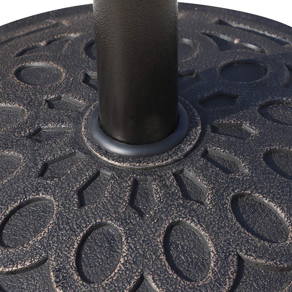 Outsunny 14kg Patio Umbrella Round Base Image 3