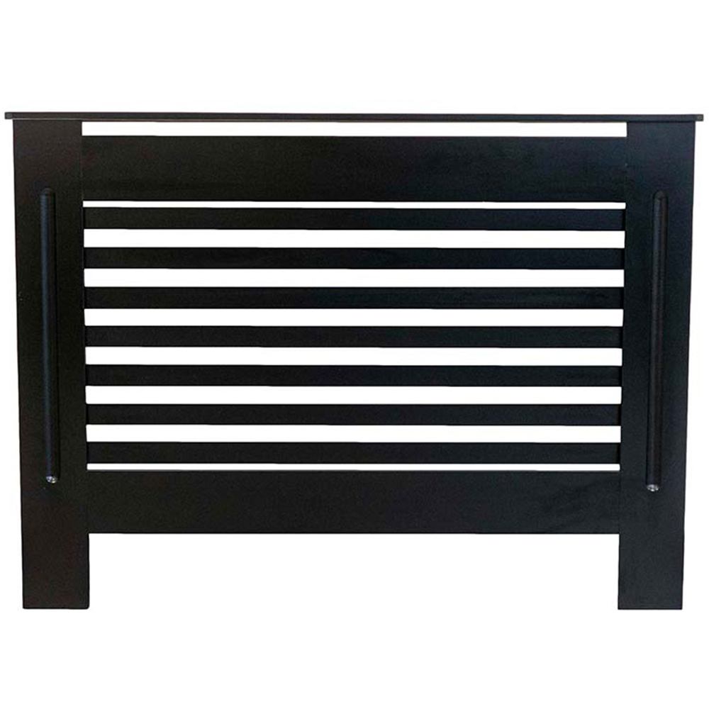 Jack Stonehouse Matt Black Horizontal Line Radiator Cover Medium Image 3