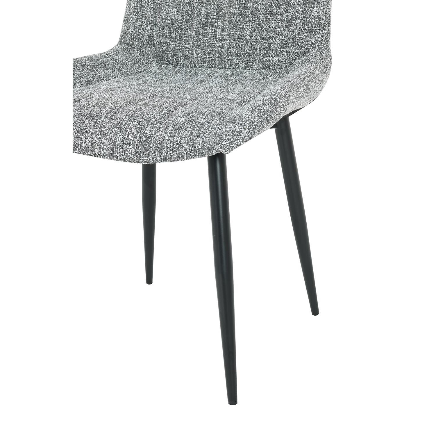 Marcellini Set of 2 Grey and Black Dining Chair Image 7