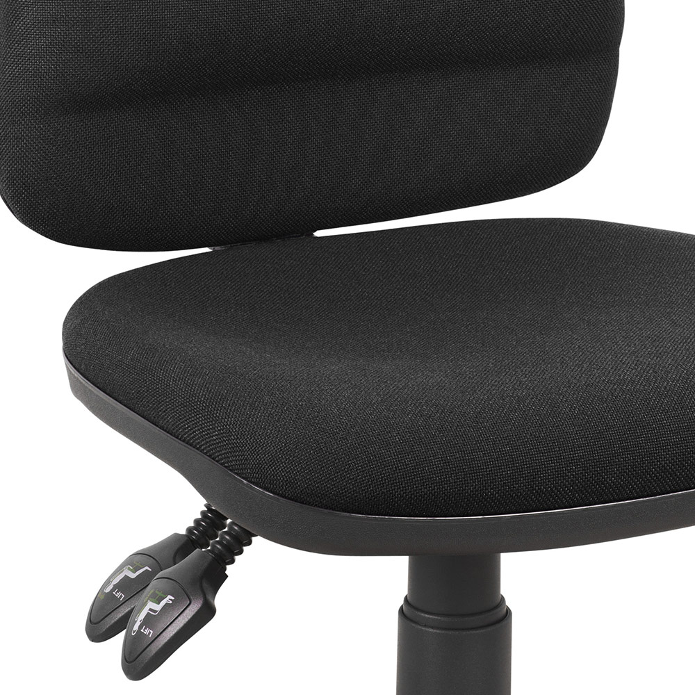 Teknik Office Twin Black Fabric Ergonomic Office Chair Image 4