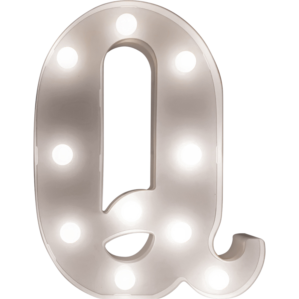 St Helens Battery Operated 3D LED Letter Q Light Image 1