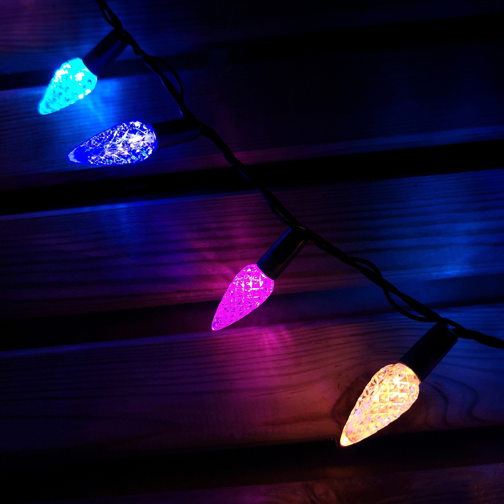 Samuel Alexander 150 Rainbow LED Pine Cone Christmas Light 7.5m Image 3