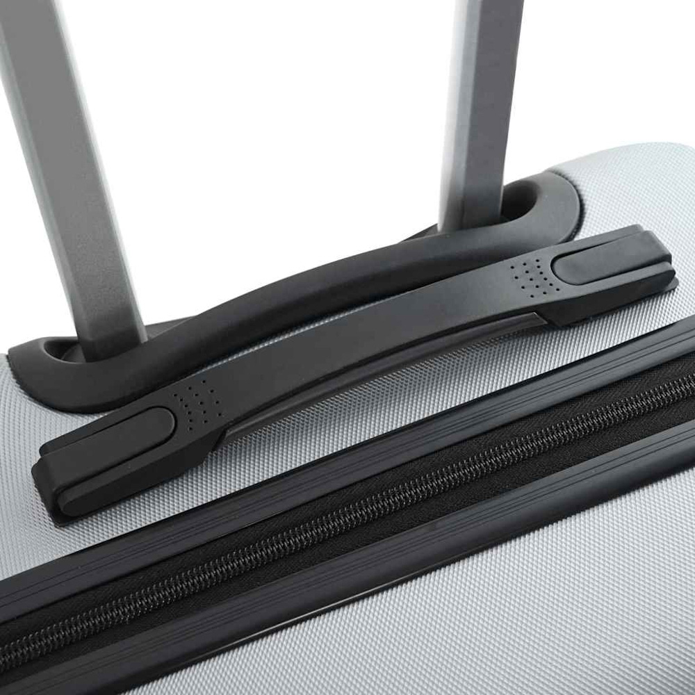 vidaXL Set of 3 Silver ABS Suitcases with Wheels Image 9