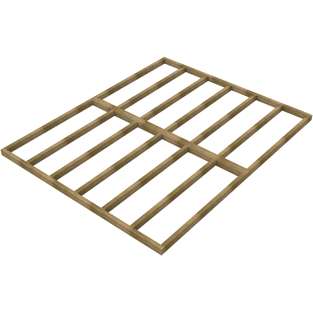 Forest Garden 10 x 8ft Wooden Shed Base Image 1