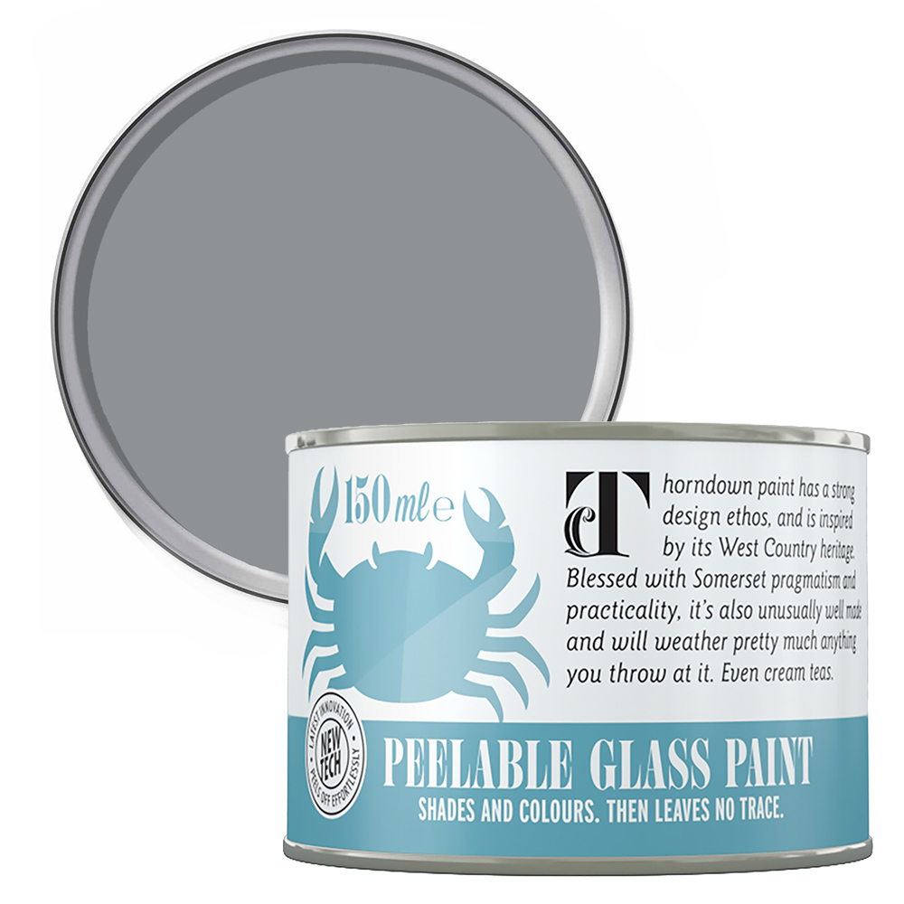 Thorndown Lead Grey Peelable Glass Paint 150ml Image 1