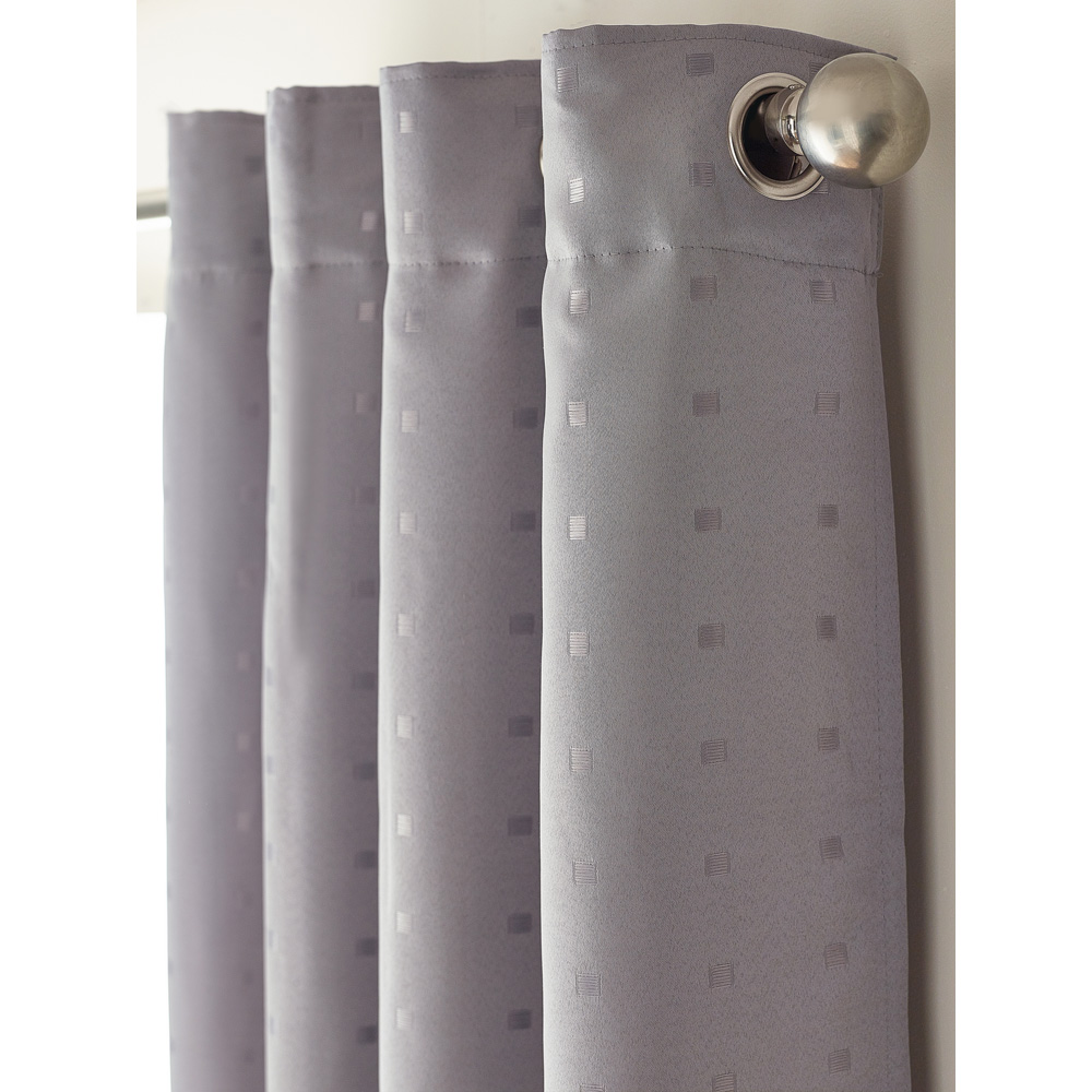 Alan Symonds Madison Silver Ring Top Curtain 168 x 137cm Image 5