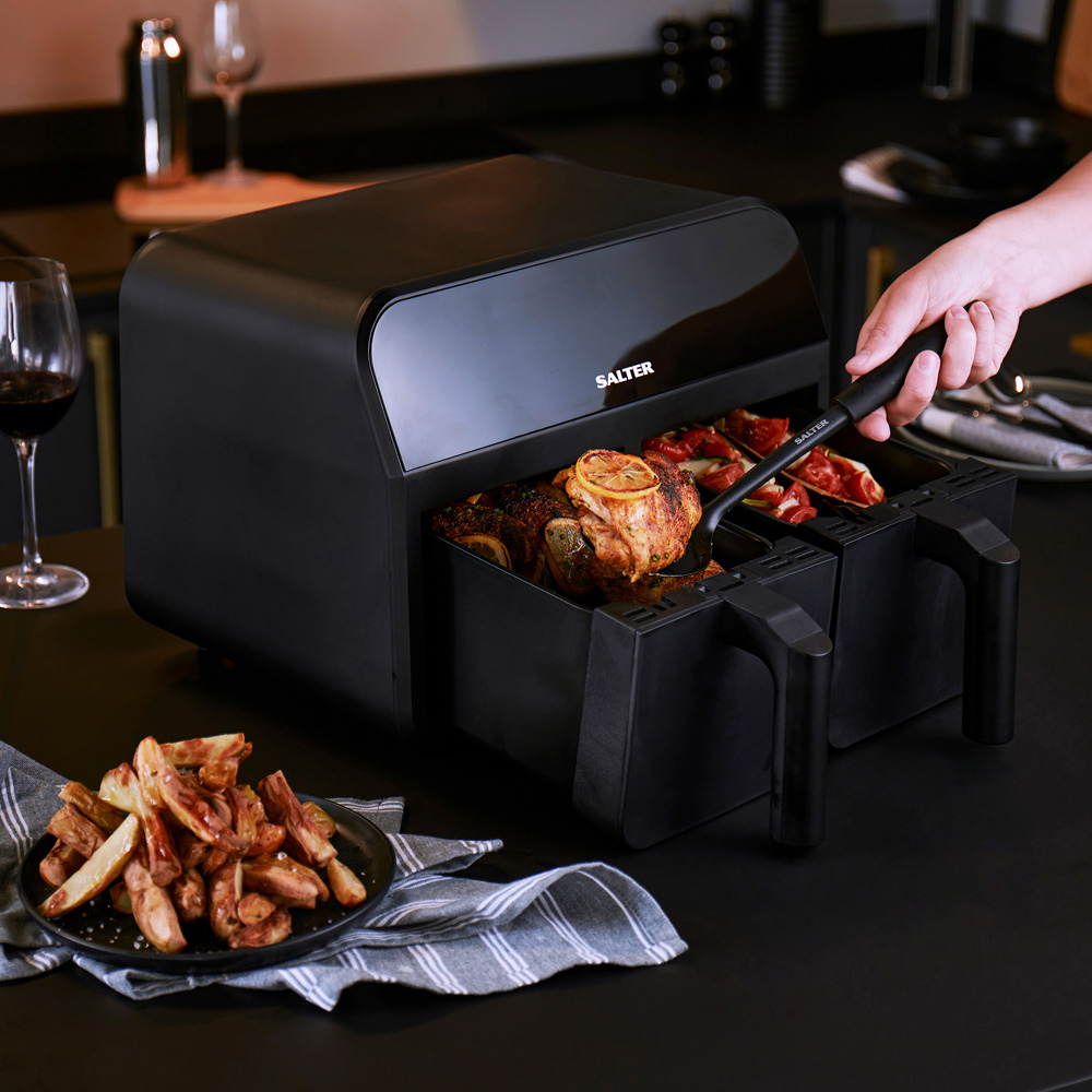 Salter Black 7.4L Dual Air Fryer Wilko
