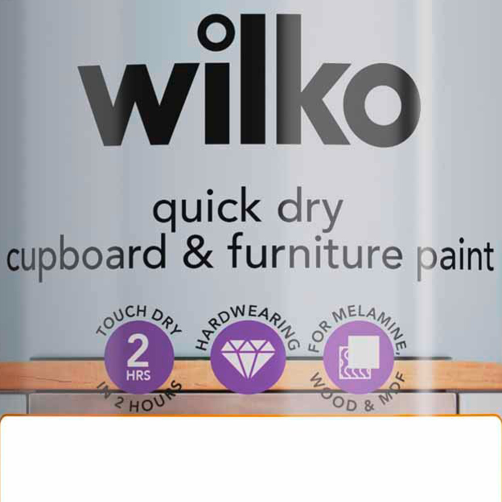 Wilko Quick Dry White Furniture Paint 750ml Image 3