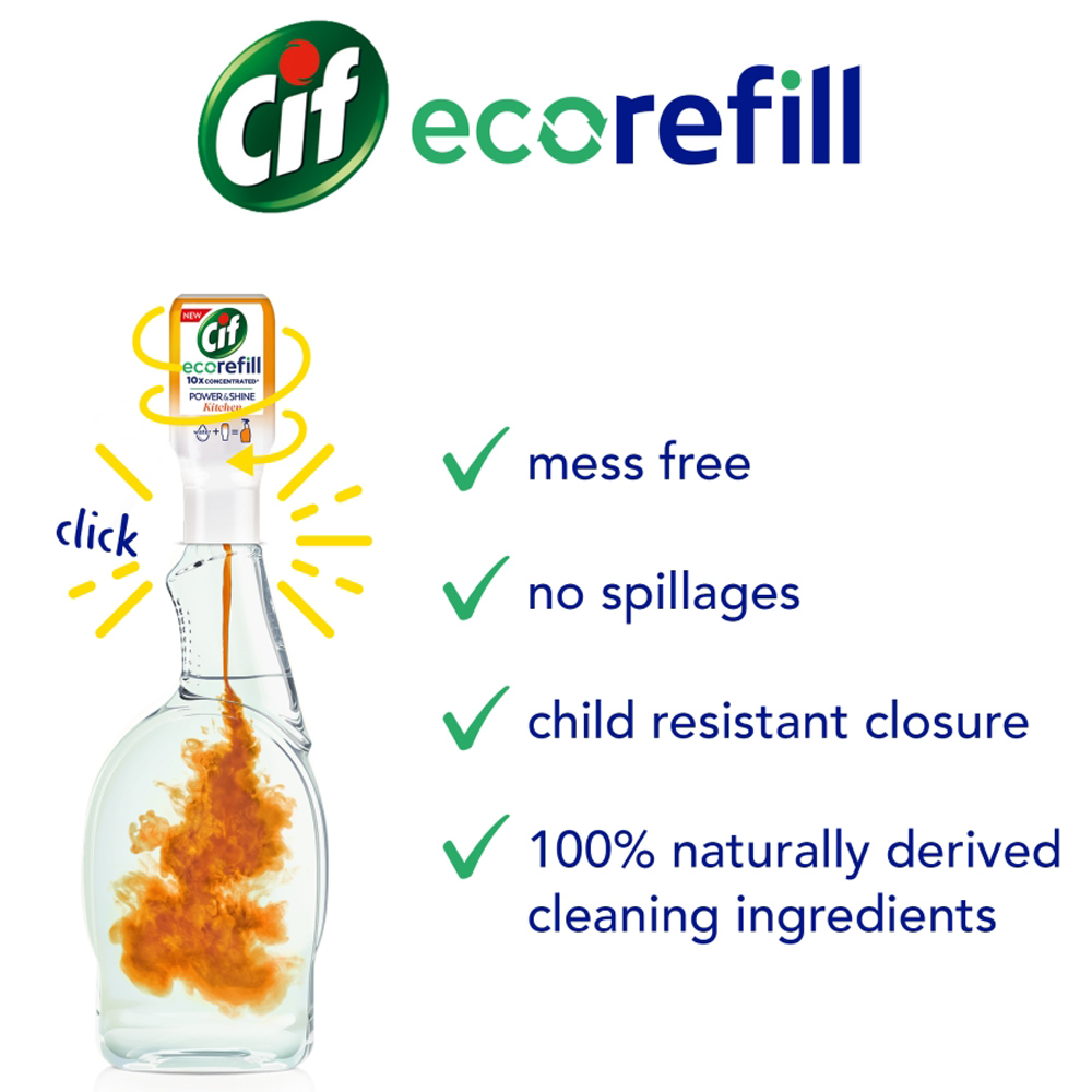 Cif Power and Shine Eco-Refill Kitchen 70ml Image 4