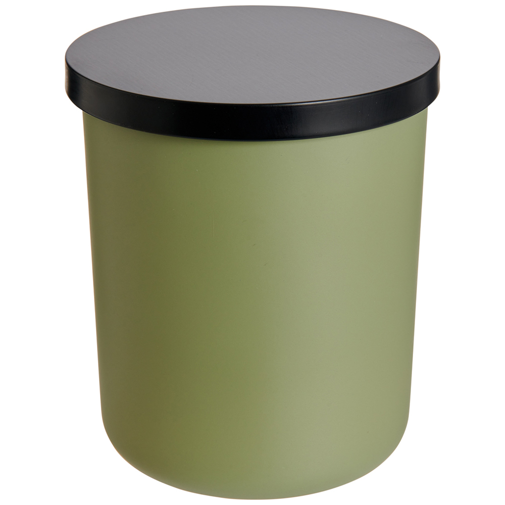 Wilko Green Frosted Candle with Lid Image 1