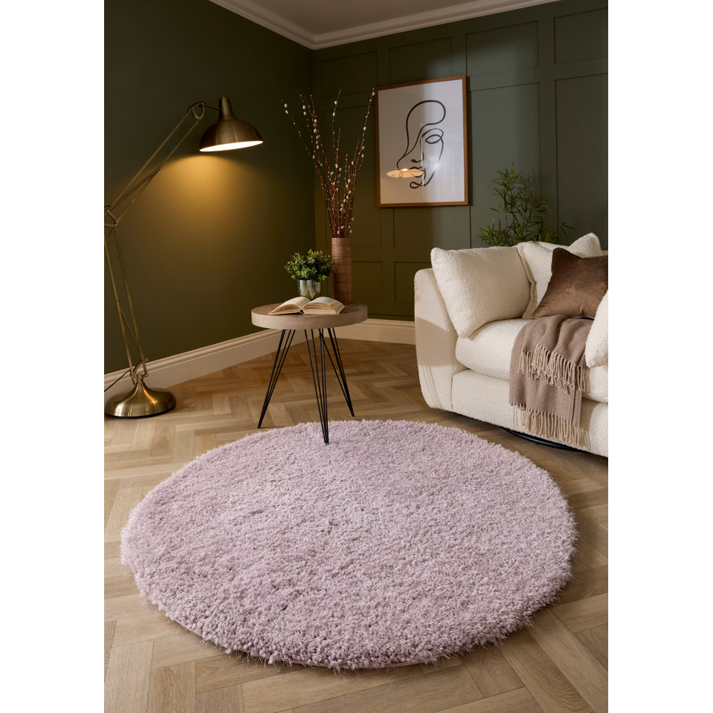 Origins Chicago Lilac Round Rug 133cm Image 2
