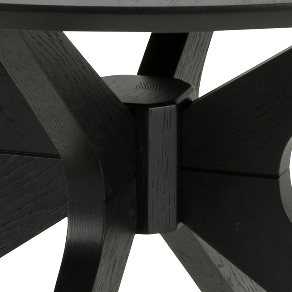 Florence Duncan Black Round Coffee Table Image 5