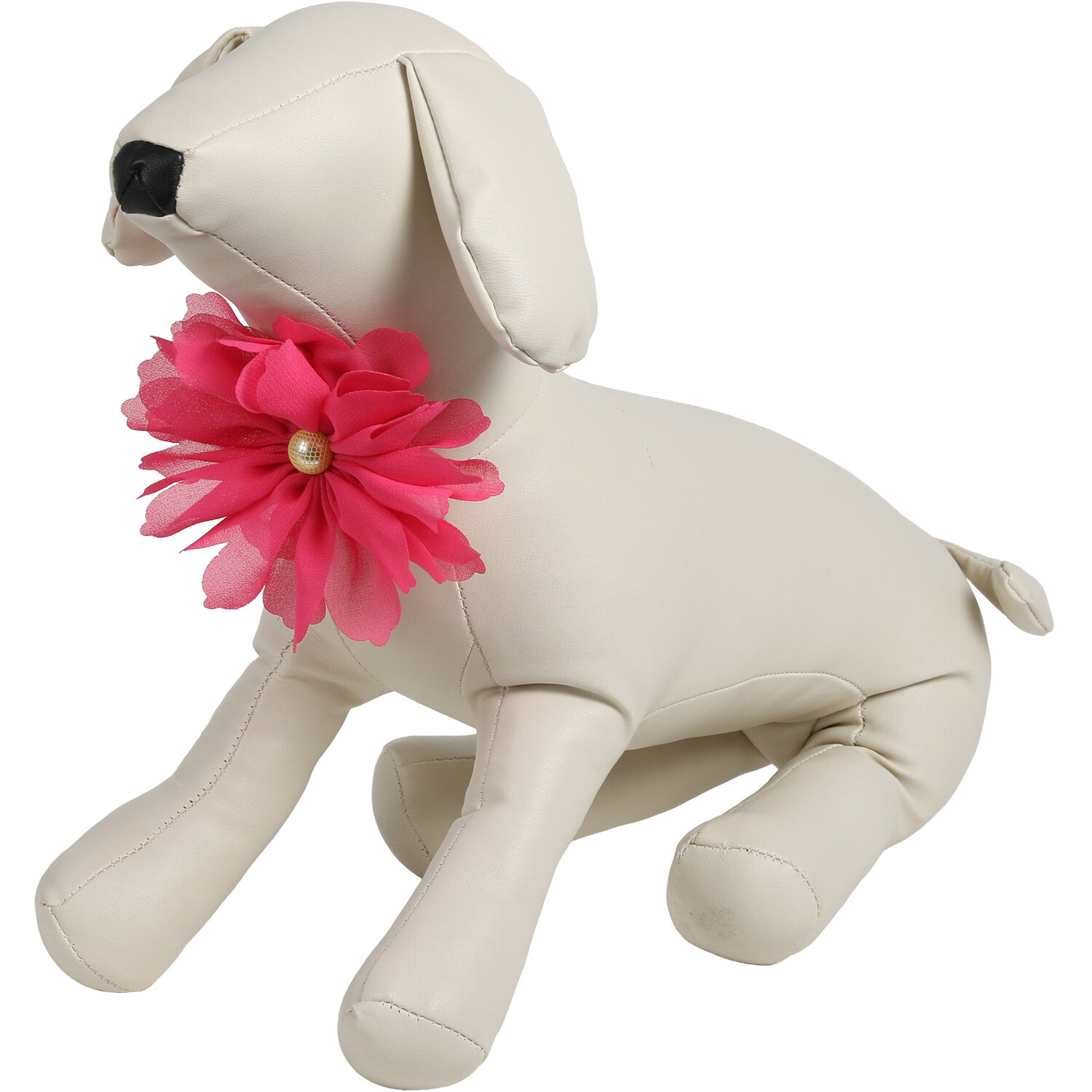 Bow and Daisy Dog Collar Accessories - Pink Image 6