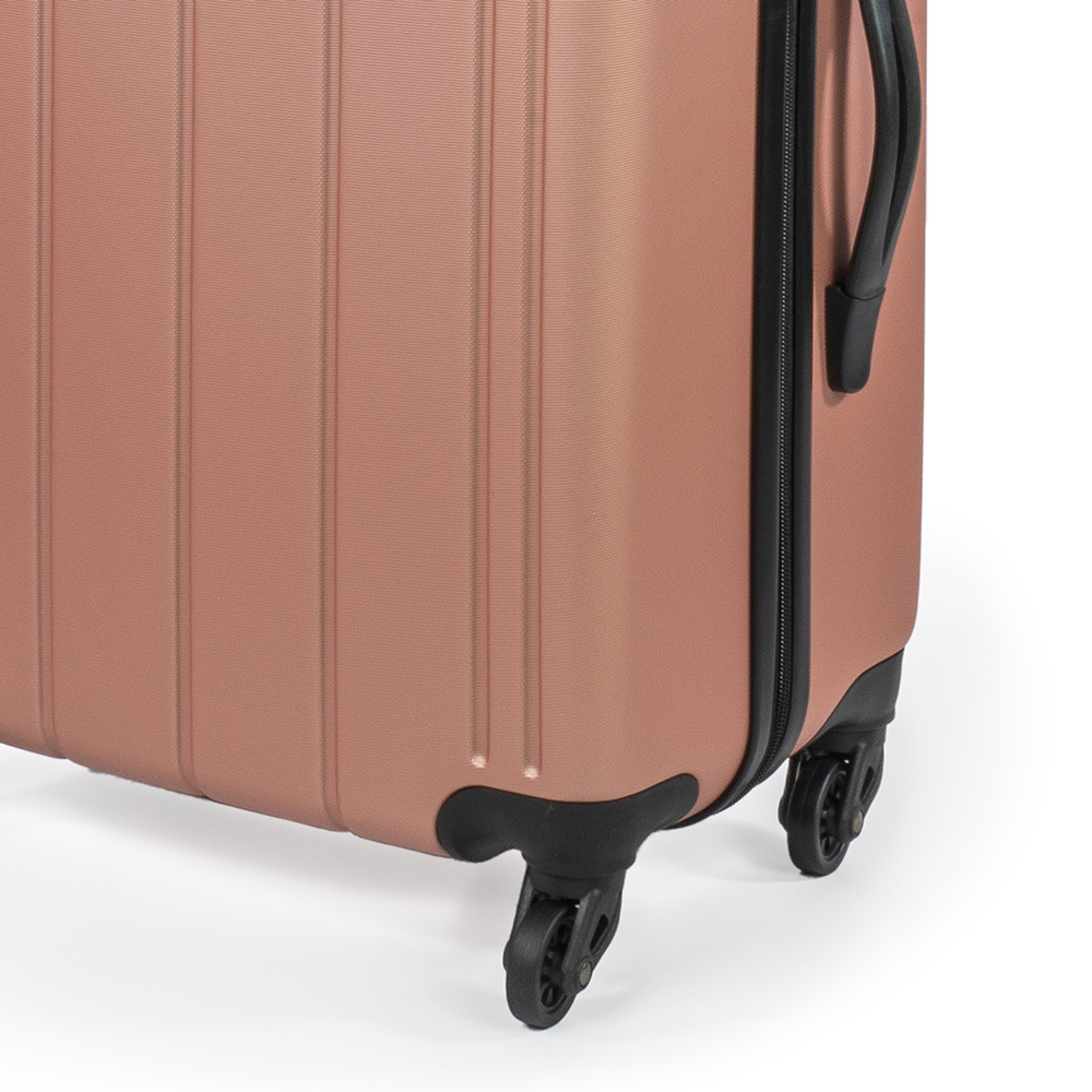 Pierre Cardin Medium Cream Lightweight Trolley Suitcase Image 3