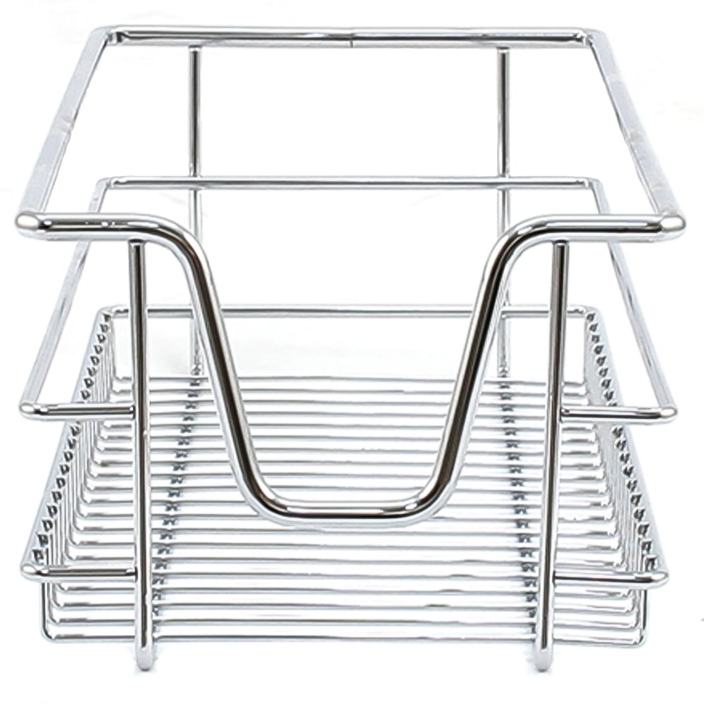 Kukoo Silver Chrome Coated Steel Kitchen Basket 2 pack Image 3