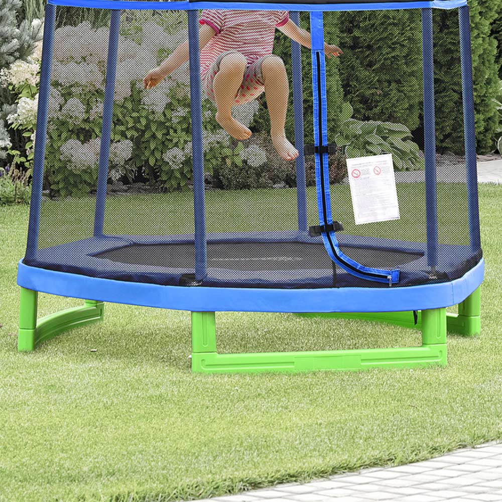 Kids Trampoline with Safety Enclosure Net Image 2