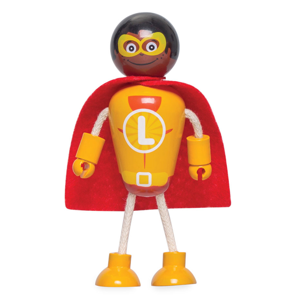 Tidlo Wooden Superhero Figures 5 Pack Image 3